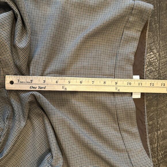 Babaton Numero Pant Small Houndstooth Brown Black Size 10 - Picture 6 of 10